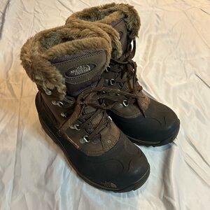The North Face Primaloft Hiking Snow Boots Brown Black Women’s 8